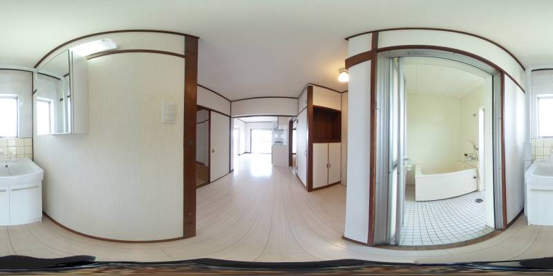 パノラマ画像洗面所