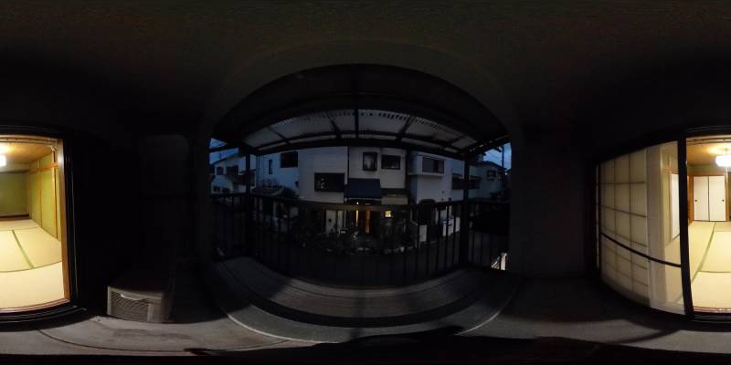 パノラマ画像バルコニー