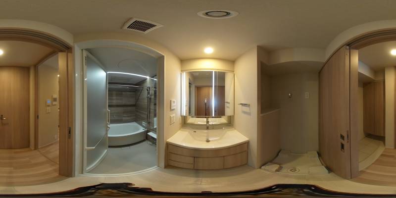 パノラマ画像洗面所