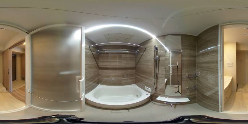 パノラマ画像バスルーム