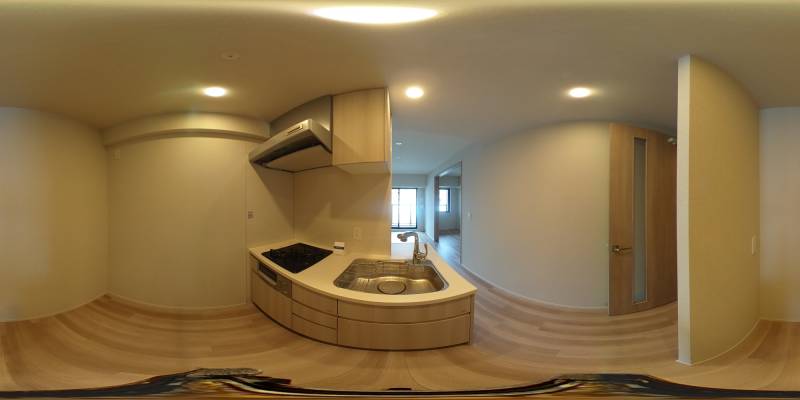 パノラマ画像キッチン