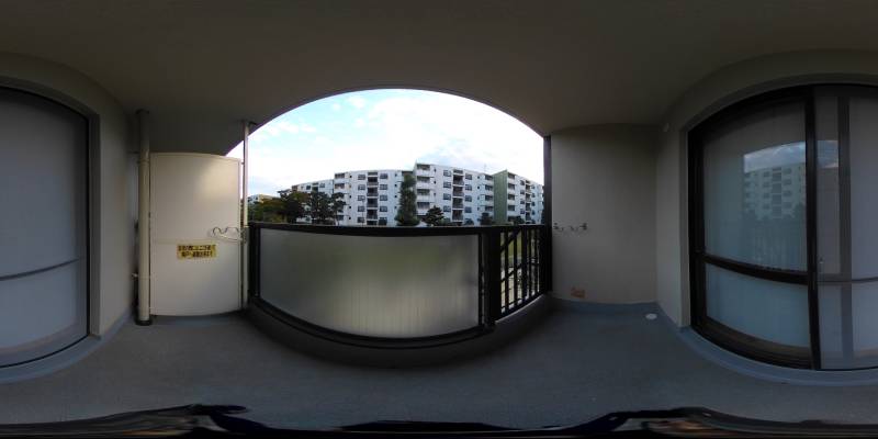 パノラマ画像バルコニー