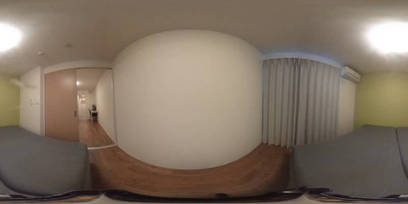 パノラマ画像寝室