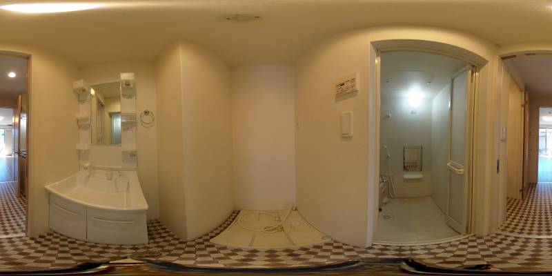 パノラマ画像洗面所