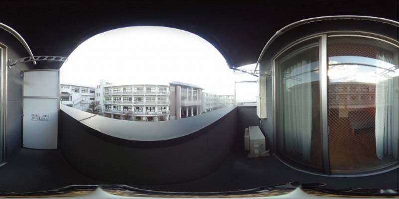 パノラマ画像バルコニー