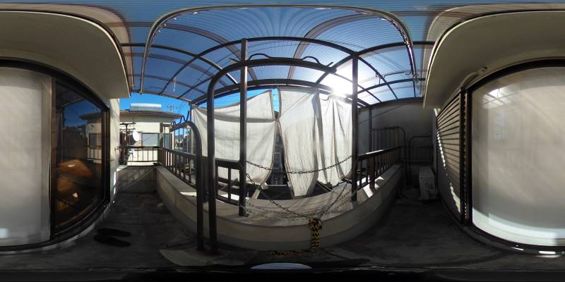 パノラマ画像バルコニー