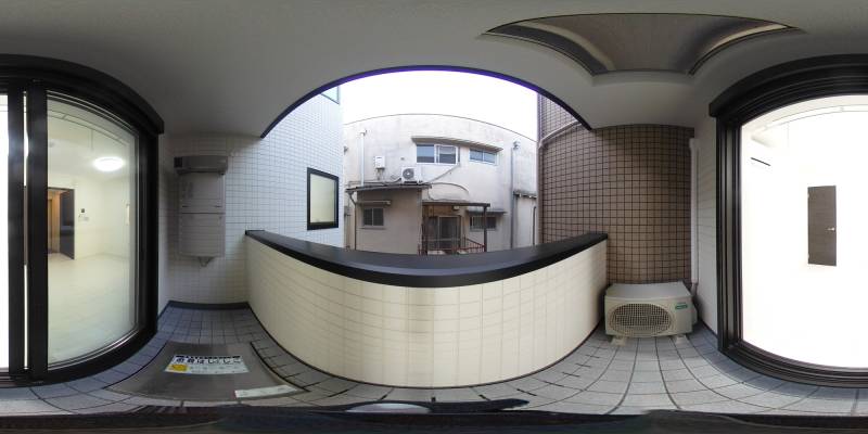 パノラマ画像バルコニー