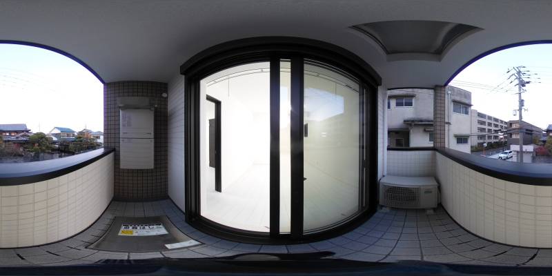 パノラマ画像バルコニー