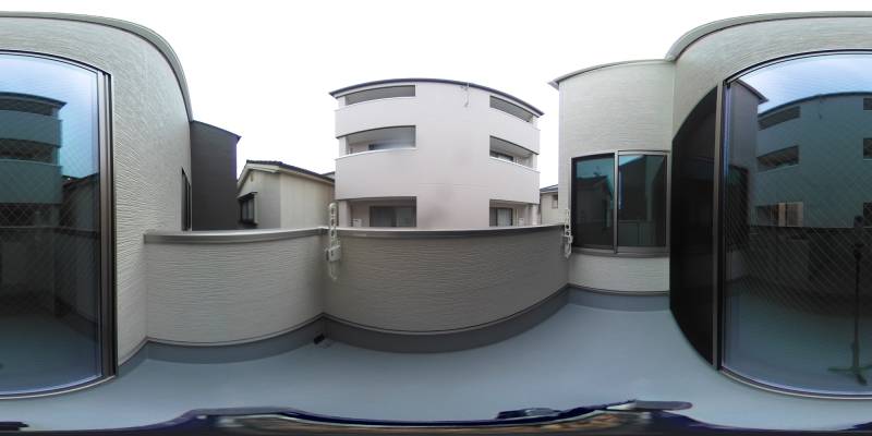 パノラマ画像バルコニー