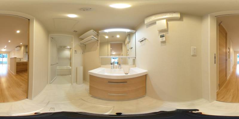 パノラマ画像洗面所