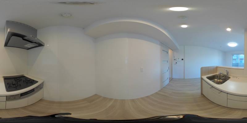 パノラマ画像キッチン