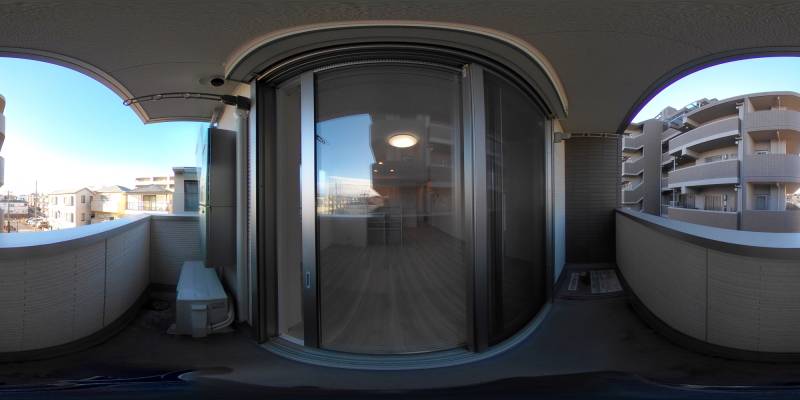 パノラマ画像バルコニー