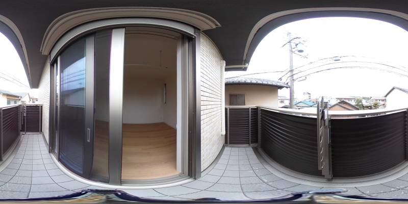 パノラマ画像バルコニー