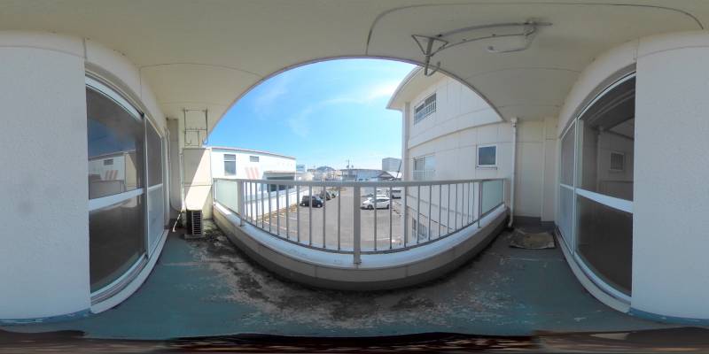 パノラマ画像バルコニー