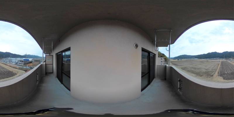 パノラマ画像バルコニー