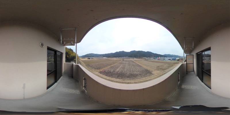 パノラマ画像バルコニー