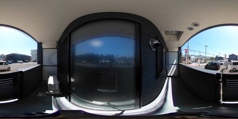 パノラマ画像バルコニー