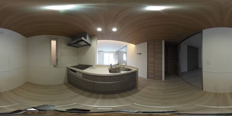 パノラマ画像キッチン