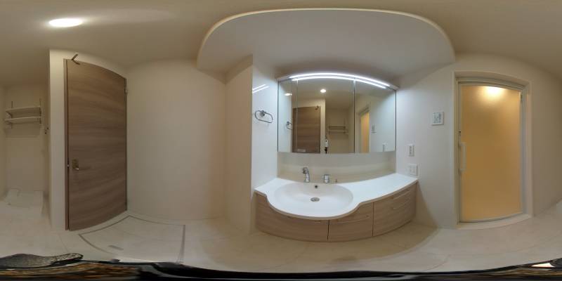 パノラマ画像洗面所