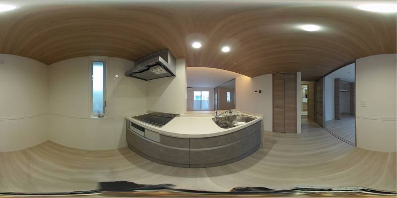 パノラマ画像キッチン