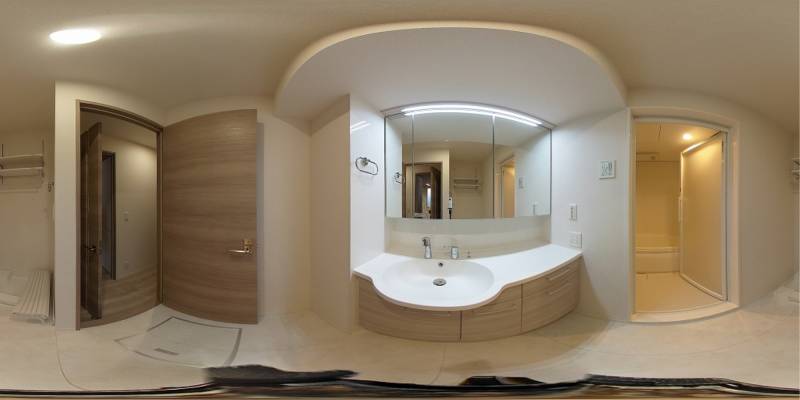 パノラマ画像洗面所