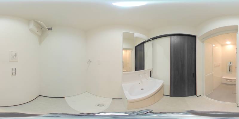 パノラマ画像洗面所