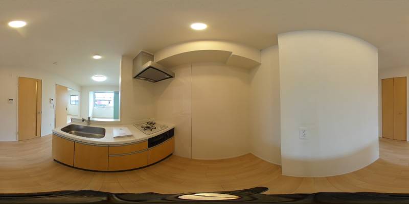 パノラマ画像キッチン