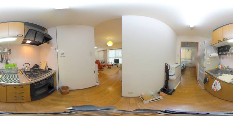 パノラマ画像キッチン