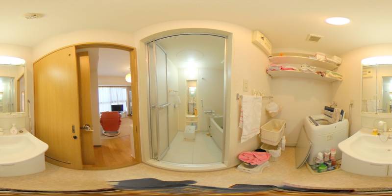 パノラマ画像洗面所