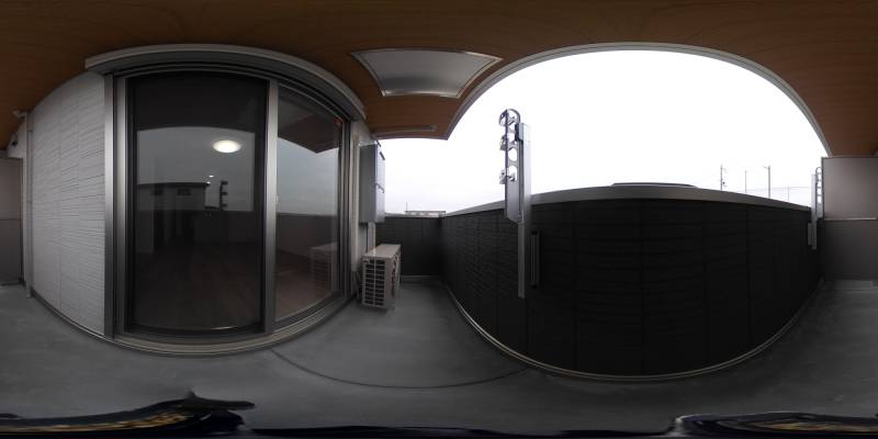 パノラマ画像バルコニー