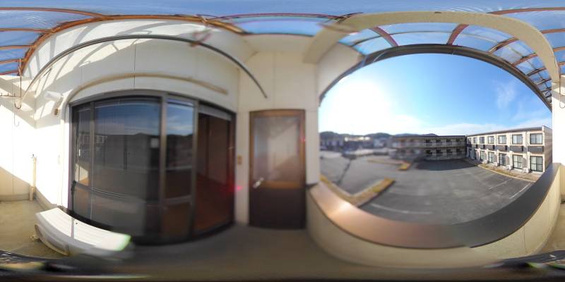 パノラマ画像バルコニー