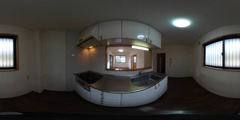 パノラマ画像キッチン