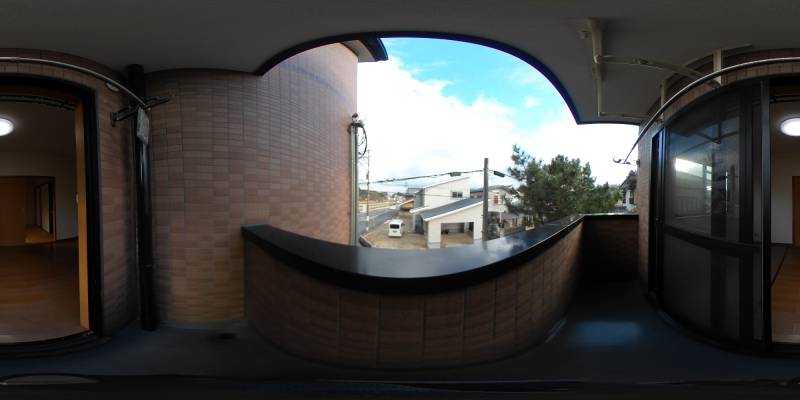 パノラマ画像バルコニー