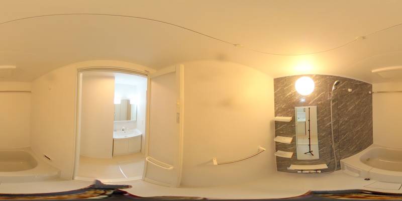 パノラマ画像バスルーム