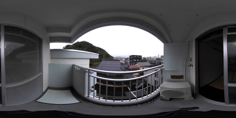 パノラマ画像バルコニー