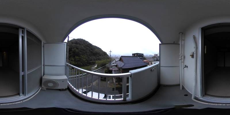 パノラマ画像バルコニー