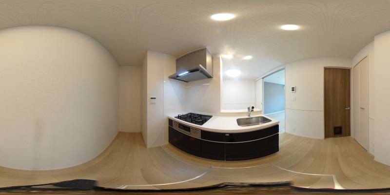 パノラマ画像キッチン