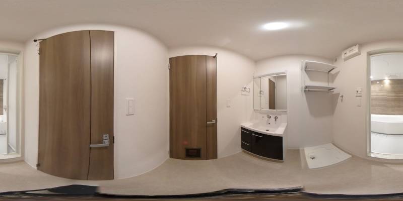 パノラマ画像洗面所