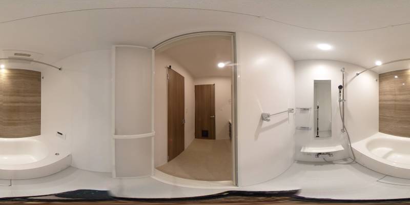 パノラマ画像バスルーム