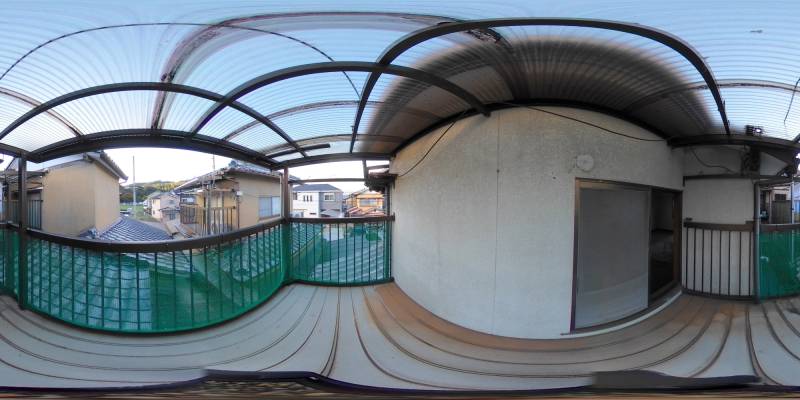 パノラマ画像バルコニー