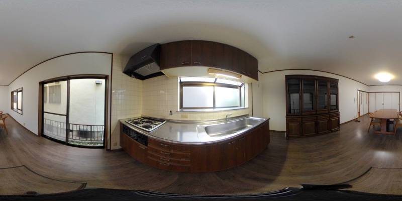 パノラマ画像キッチン