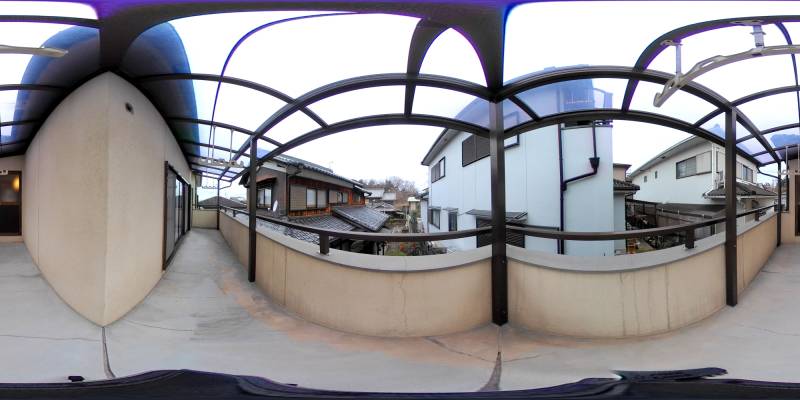 パノラマ画像バルコニー