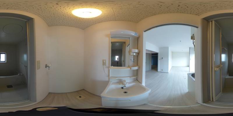 パノラマ画像洗面所