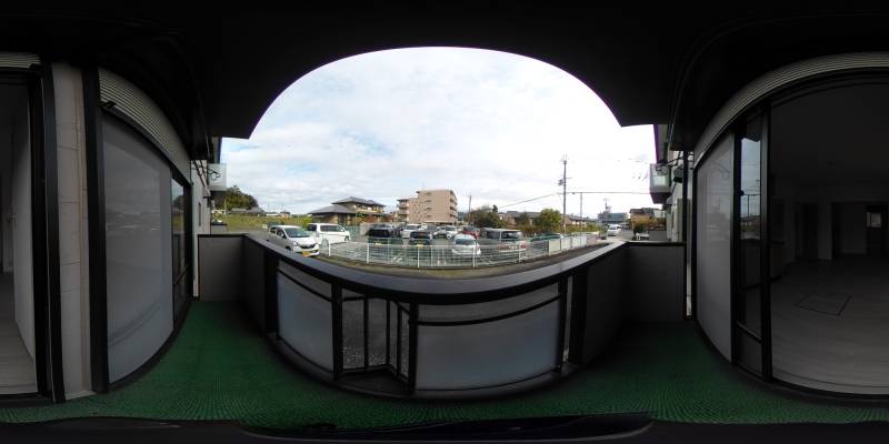 パノラマ画像バルコニー