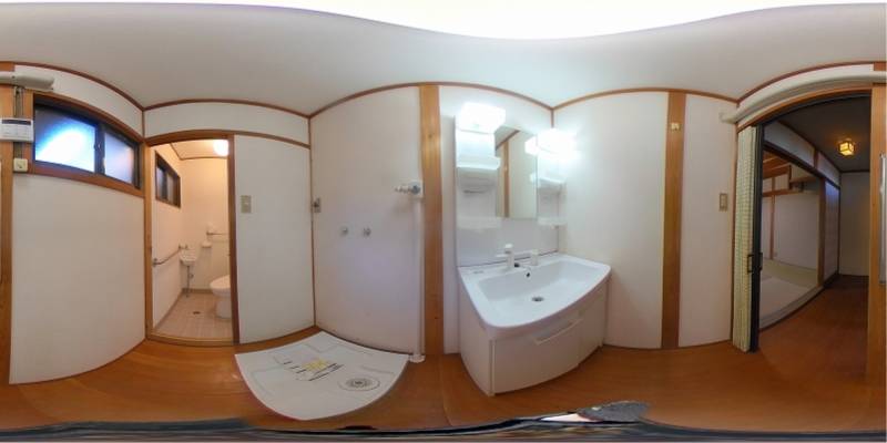 パノラマ画像洗面所