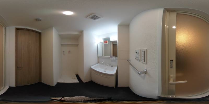 パノラマ画像洗面所