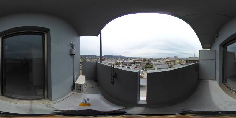 パノラマ画像バルコニー