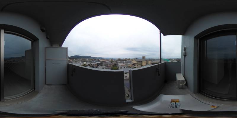 パノラマ画像バルコニー