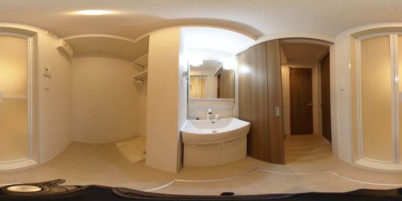 パノラマ画像洗面所