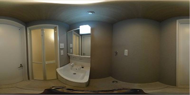 パノラマ画像洗面所